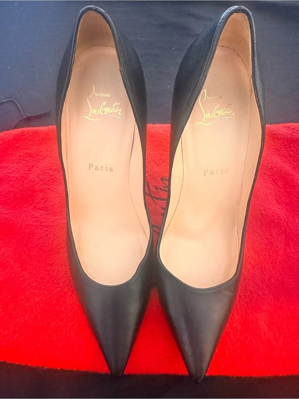 Christian Louboutin Black Leather 